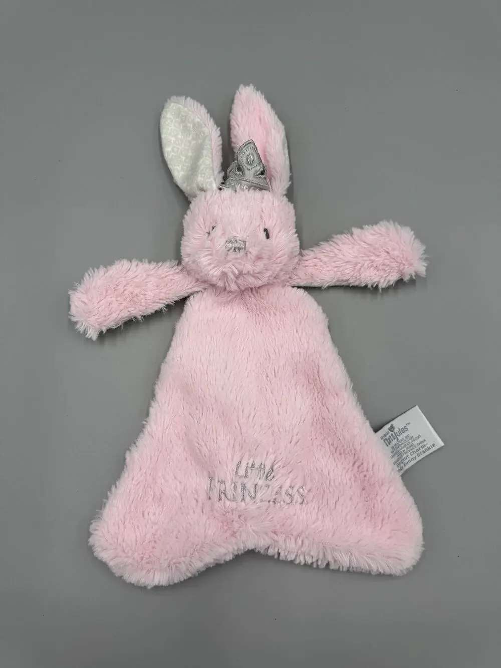 Nat & Jules Little Princess Pink Bunny Rabbit Lovey Plush Baby Security Blanket